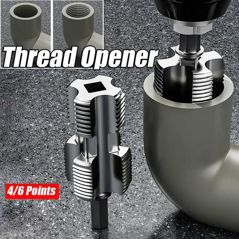 4-Point & 6-Point Water Pipe Inner Hole Opener – Drill-Driven Universal Tapping Tool