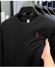 Luxury Men’s Autumn Long Sleeve Embroidered Sweatshirt