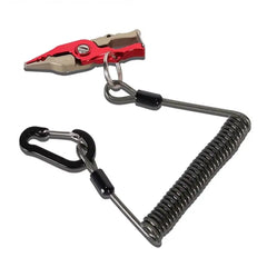 Elastic Coil Fishing Safety Lanyard – Lockable Heavy-Duty Stretch Rope