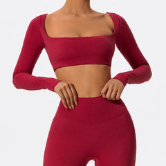 Women’s Quick-Dry Square Neck Gym Top