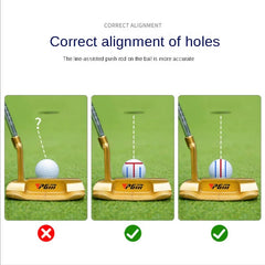 PGM Golf Ball Line Marker Tool with 2 Marker Pens – Alignment & Putting Guide