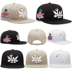 Unisex LA Embroidery Baseball Cap – Adjustable Snapback Hat