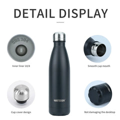 500ml Stainless Steel Insulated Water Bottle – Hot & Cold