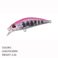 38mm Mini Sinking Minnow Fishing Lure
