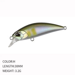 38mm Mini Sinking Minnow Fishing Lure