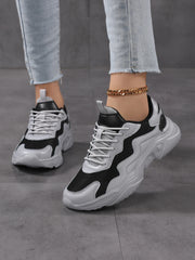 Women’s Lightweight Mesh Sneakers – Breathable White Casual Shoes