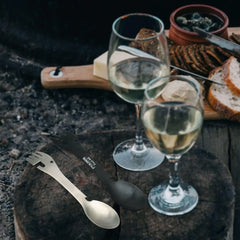 5-in-1 Tactical Spork – Stainless Steel Multi-Tool Camping Utensil