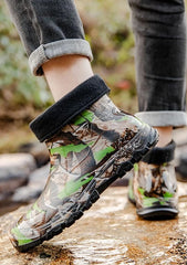 Men’s Camouflage Waterproof Fleece-Lined Rain Boots – Warm Garden Gumboots 2025
