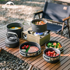 Naturehike Camping Cookware Set – Aluminum Alloy Pot Set for 4–7 People