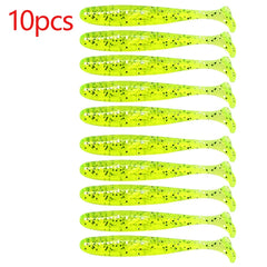 10-Pcs T-Tail Soft Fishing Baits