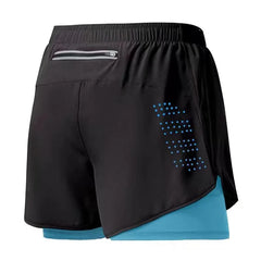 Men's Quick-Dry Double Layer Running Shorts