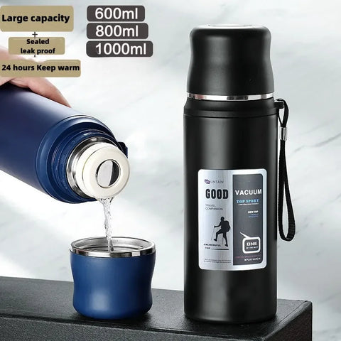 Large-Capacity Stainless Steel Vacuum Thermos Bottle