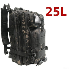 25L/50L Tactical Waterproof Outdoor Backpack – Trekking, Fishing, Hunting, Camping, Hiking