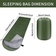 Ultralight 4-Season Waterproof Camping Sleeping Bag – Warm Envelope Design for Outdoor Hiking & Travel