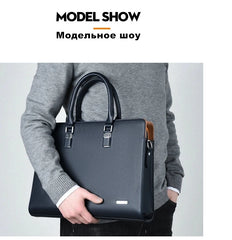 MOTAORA Genuine Leather Laptop Briefcase (14–15.6")