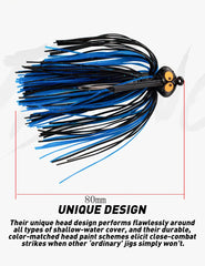 WALK FISH Spinner & Chatter Bait – 7g/10g/14g Weedless Bass Fishing Lure