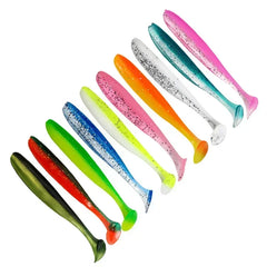 10-Pcs T-Tail Soft Fishing Baits
