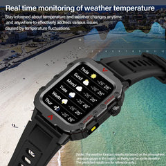 2025 Military Smartwatch 1.73″ – Outdoor Sports Watch with Flashlight