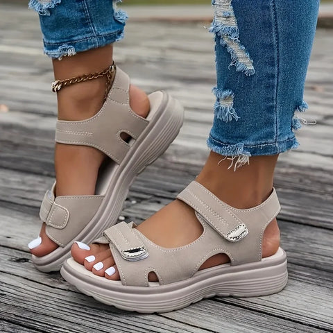 Women’s Summer Wedge Sandals – Lightweight Platform Beach Shoes