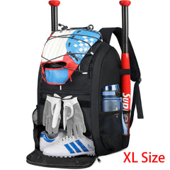 Large Capacity Baseball & Softball Bat Backpack with Shoe Compartment