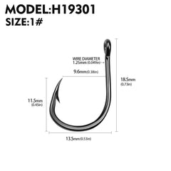 10Pcs High Carbon Steel Barbed Fishhooks