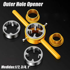 4-Point & 6-Point Water Pipe Inner Hole Opener – Drill-Driven Universal Tapping Tool