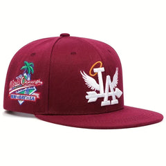 Unisex LA Embroidery Baseball Cap – Adjustable Snapback Hat