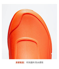 Men’s Waterproof Low-Top Rain Boots – Slip-On Anti-Slip Fishing & Kitchen Shoes