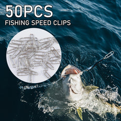 50-Pcs Stainless Steel Fishing Snap Clips