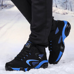 Men’s Winter Snow Shoes – Warm Leather Non-Slip Sneakers