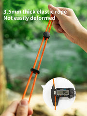 Outdoor Backpack Elastic Rope Buckle – Hiking Pole Fixing Strap & Camping Tie Cord