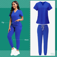 Unisex Medical Scrubs Set – High-Quality SPA, Clinic, and Veterinary Work Uniform