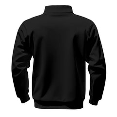 Men’s Heavy Fleece Half-Zip Stand Collar Sweater