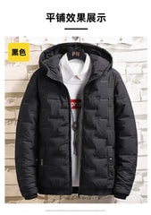 Men’s Thick Cotton Padded Jacket – Slim Fit Winter Streetwear Coat