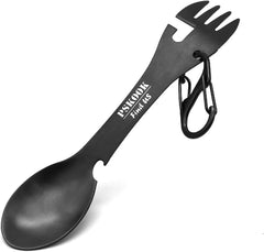 5-in-1 Tactical Spork – Stainless Steel Multi-Tool Camping Utensil