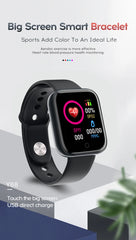 Y68 Smart Watch – Heart Rate, Oxygen & Blood Pressure Monitor for iOS & Android