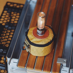 Camping Gas Can Protective Cover – Cotton Linen Anti-Fall Fuel Cylinder Storage Sleeve