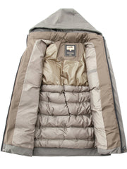 Men’s Thick Warm Cotton Jacket – Autumn Winter Business Casual Coat