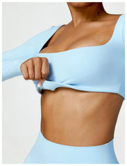 Women’s Quick-Dry Square Neck Gym Top