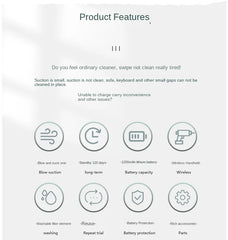 Portable Car Vacuum Cleaner – Handheld Mini Multi-Purpose Auto & Home Vacuum