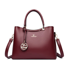 Kangaroo Women’s Large Capacity PU Shoulder Bag