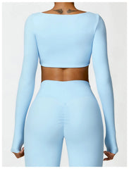 Women’s Quick-Dry Square Neck Gym Top