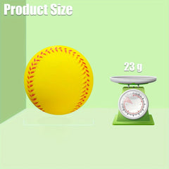 Unisex-Adult Lightweight Training Softball - Durable & Safe Elastic PU Foam Baseball For Indoor/Outdoor Recreation