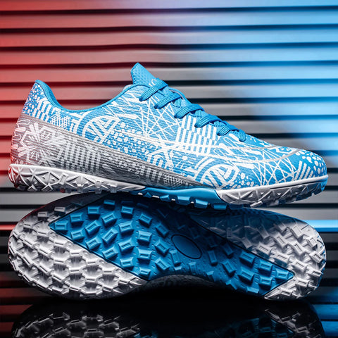 Men’s High-Top Soccer Shoes – Turf Training Anti-Slip Cleats