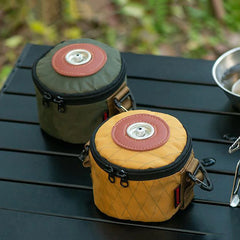 Camping Gas Can Protective Cover – Cotton Linen Anti-Fall Fuel Cylinder Storage Sleeve