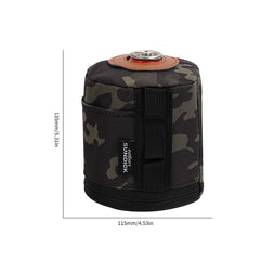 Camping Gas Can Protective Cover – Cotton Linen Anti-Fall Fuel Cylinder Storage Sleeve