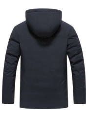 Men’s Thick Warm Cotton Jacket – Autumn Winter Business Casual Coat