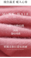 Women’s Mink Cashmere Pullover Sweater – High Collar