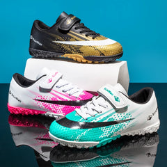 Kids Firm Ground Soccer Cleats – Lightweight Boys & Girls Outdoor Training Football Shoes