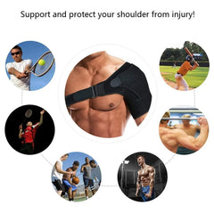Adjustable Shoulder Brace with Pressure Pad – Left & Right Support